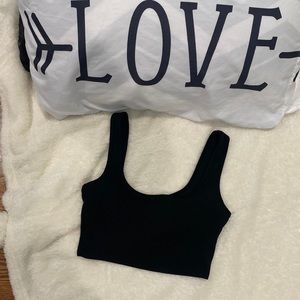 Shein simple black top.